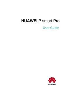 Huawei P Smart Pro manual. Camera Instructions.